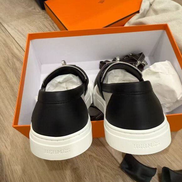 NIB Authentic Hermès Kelly Buckle Loafers - Panda Edition - Picture 2 of 3